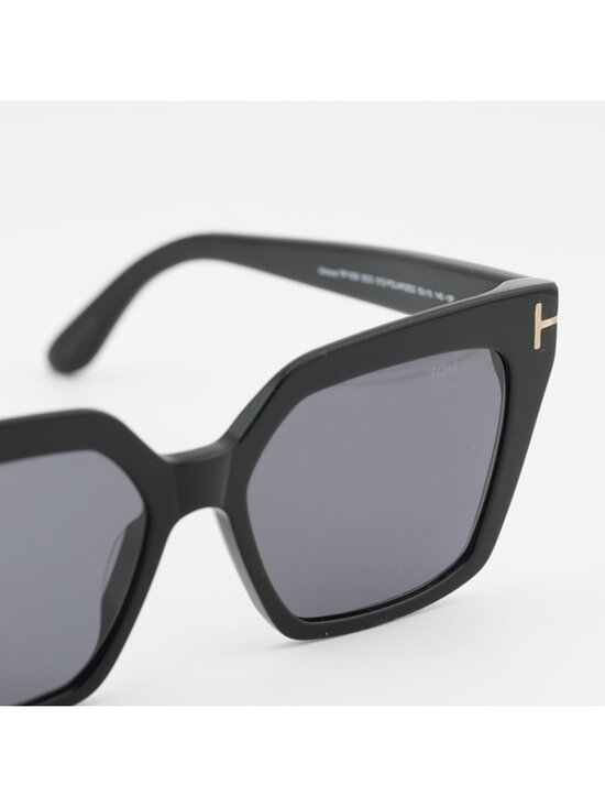 Tom Ford Winona FT1030 01D Sunglasses Black Cat Eye Frame, Smoke Polarized main image 4